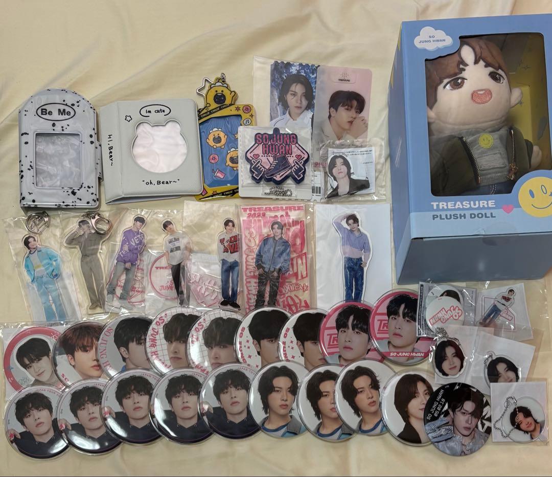 treasure ジョンファン トレカ 缶バッジ ドール アクスタ