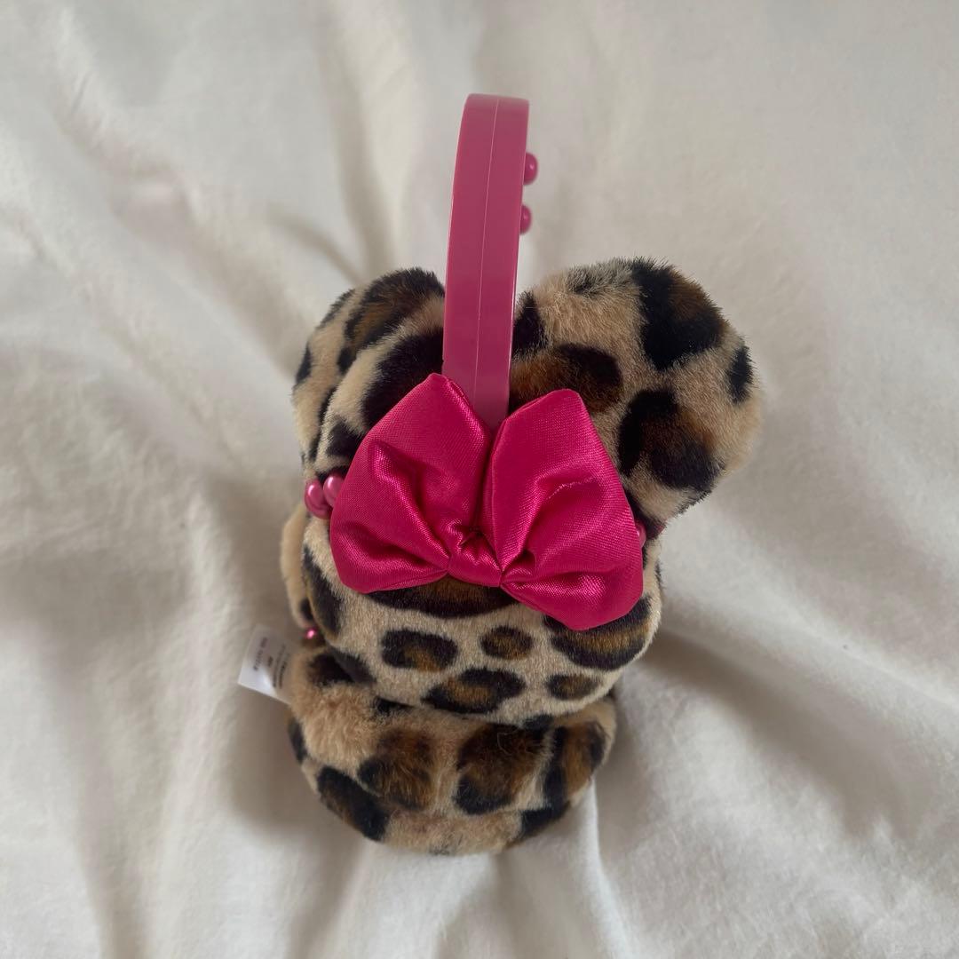 ミニー　ヒョウ柄　イヤーマフ　耳当て