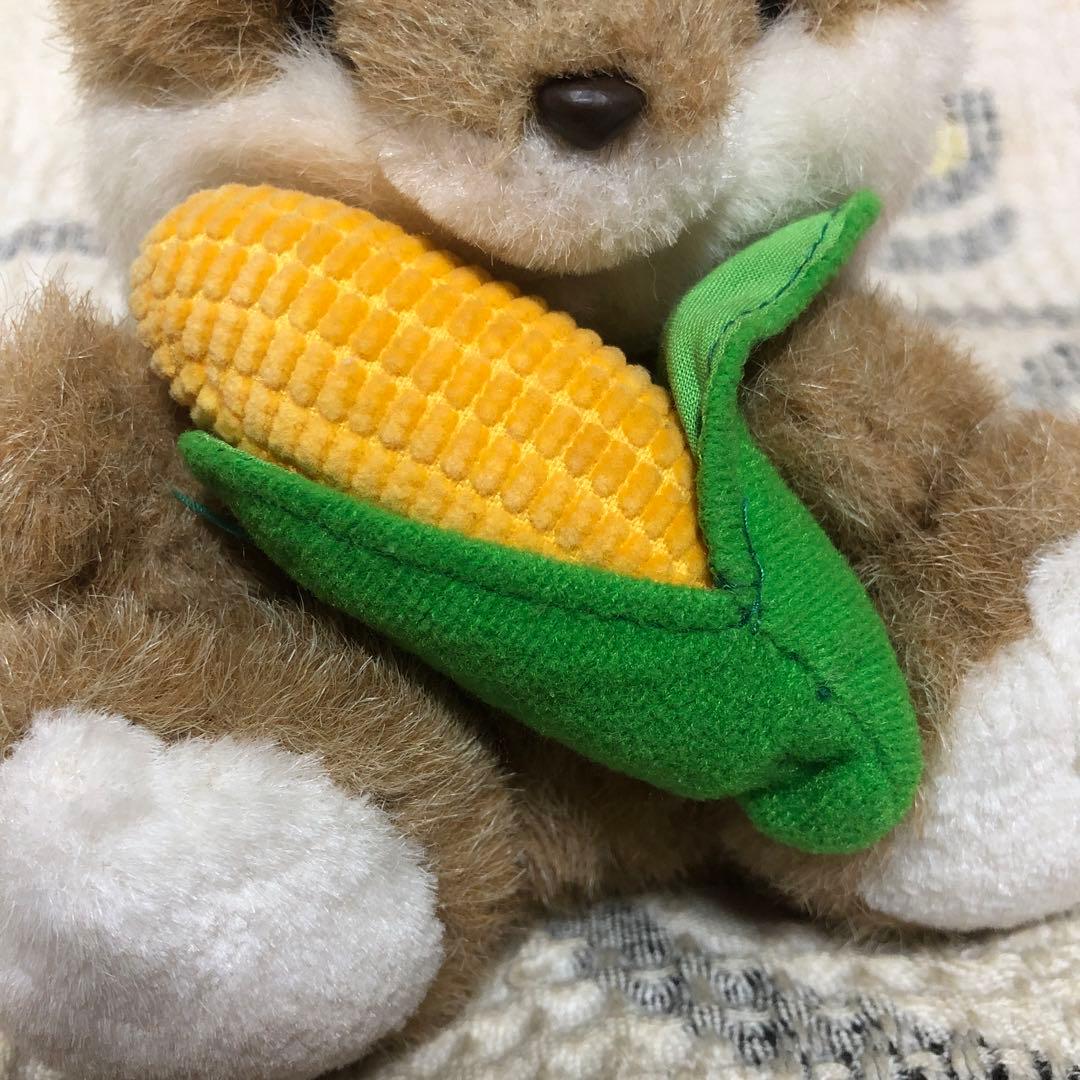 OIKE オオイケ　野菜物語　コーンキツネ　特大＆小　ぬいぐるみセット　中古品