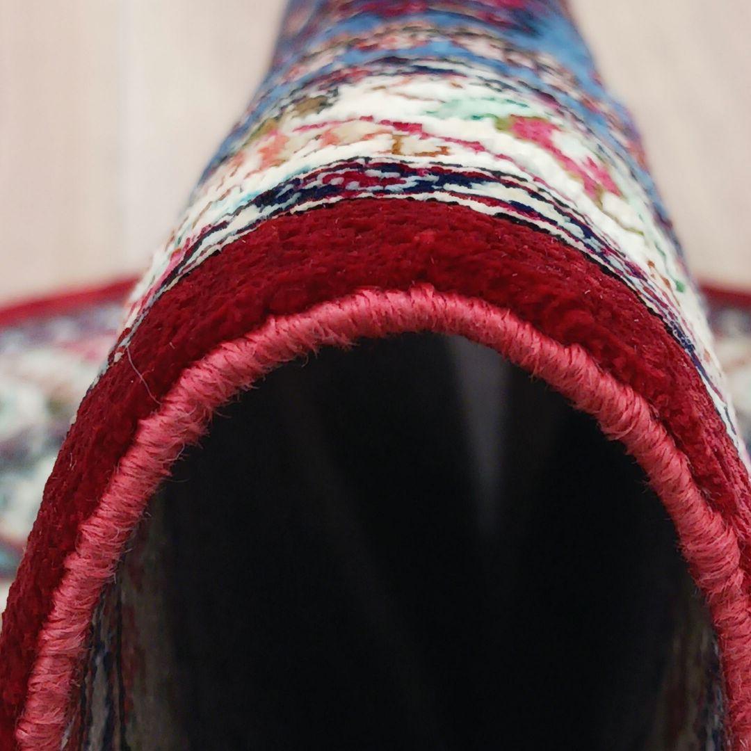 Y3200 高級ペルシャ絨毯 クム産 シルク100% 手織り100万ノット