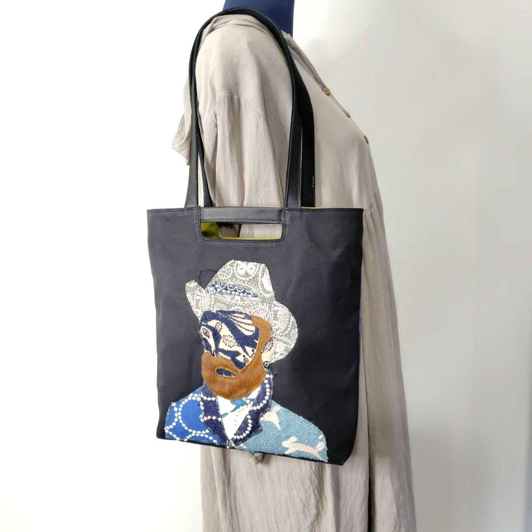 【専用】/ちょうちょ×ゴッホカケラパッチWフェイス/A4ショルダートートマ