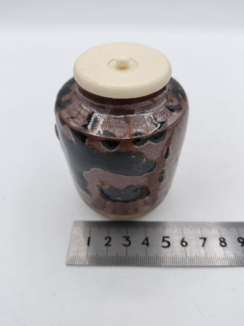 c532 【新品・未使用】茶入 中興名物写 三輪山 田中忠幸 木箱 茶道具