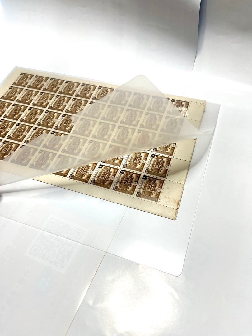 満州建国10年 2銭切手 建国神廟 1シート(50枚)×3シート(計150枚)