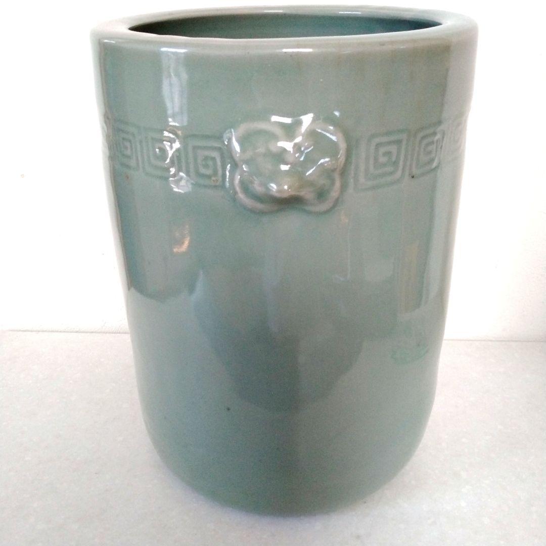 江戸後期 鍋島焼 青磁 獣面 手あぶり 火鉢 19世紀頃 磁器 古美術 骨董