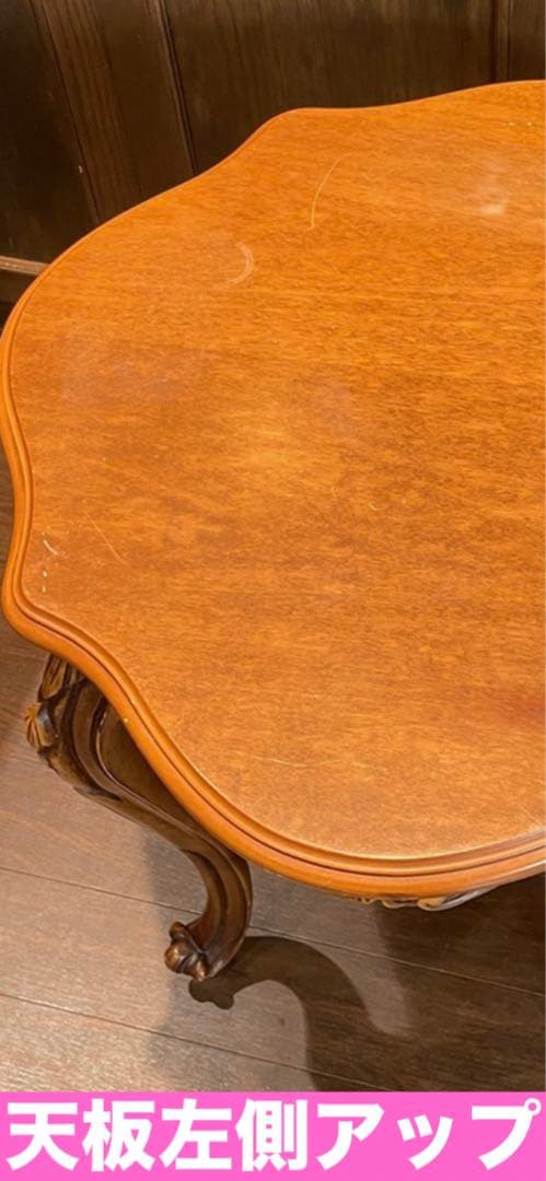 希少♦️最高級 アンティーク♦️猫脚 サイドテーブル♦️彫刻♦️ライトブラウン♦️送料込