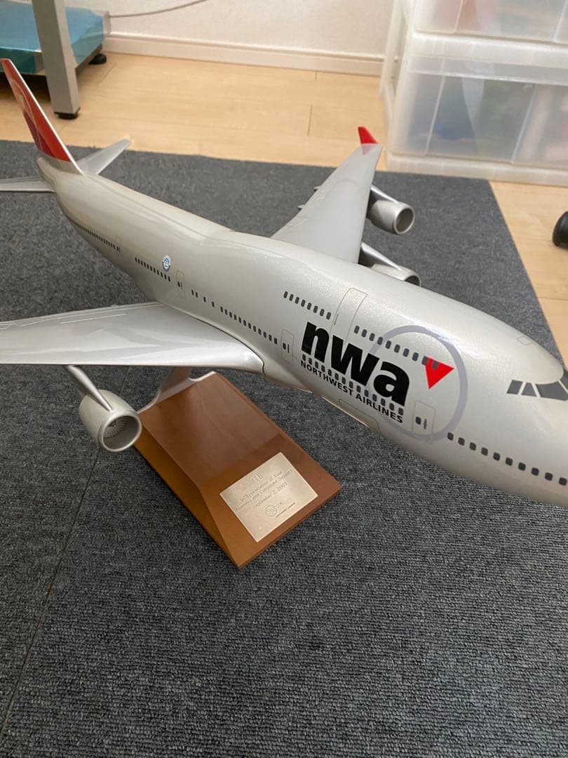 ボーイング747 1/100 模型　ノースウェスト スーパージャンボ　非売品