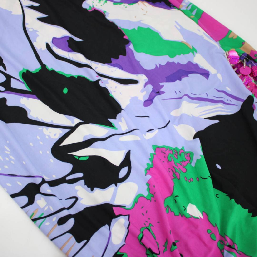 【ベリーダンス用衣装 サイーディドレス】マルチカラー ・ラインストーン付き