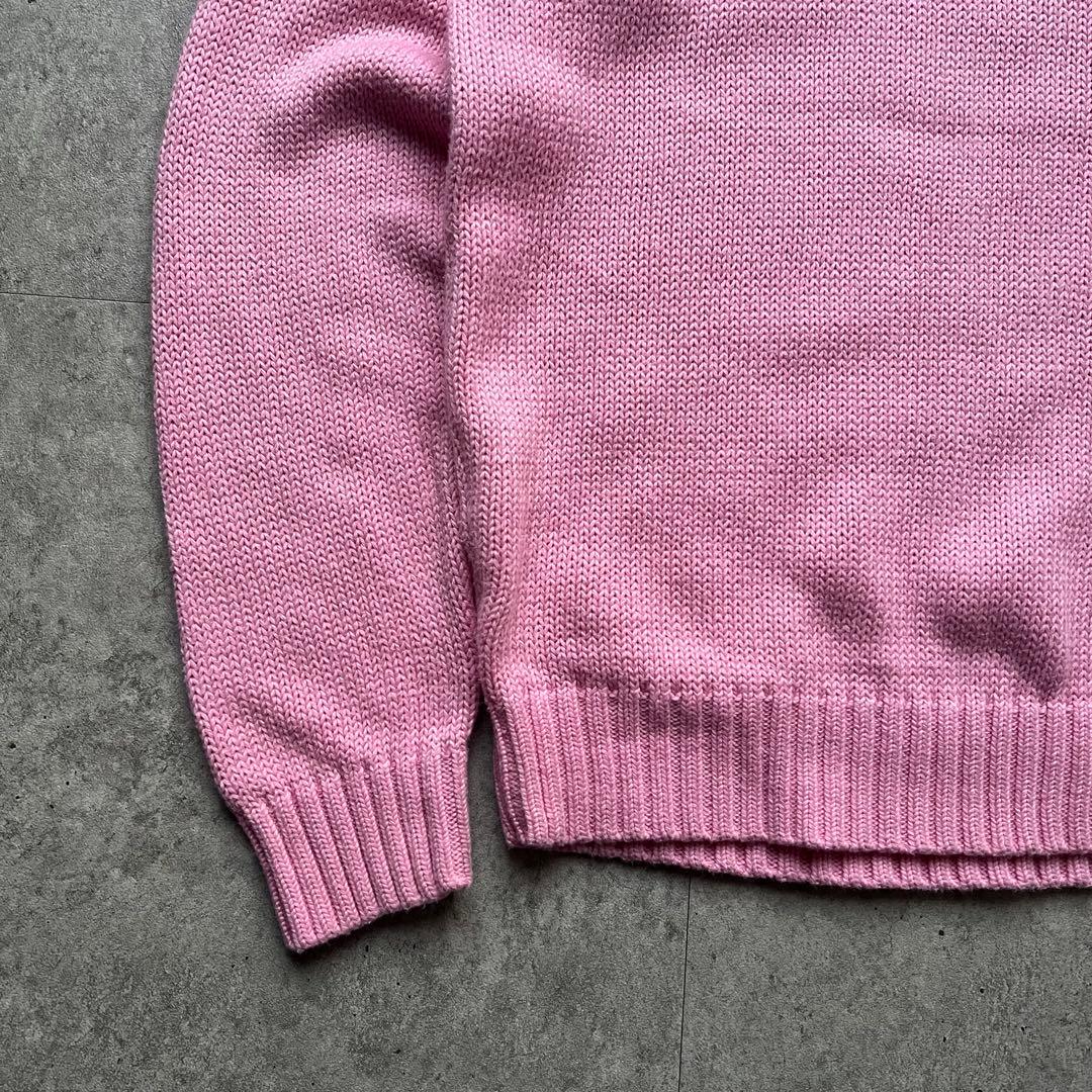 90s Ralph Lauren ポロバイラルフローレン コットンニット ピンク