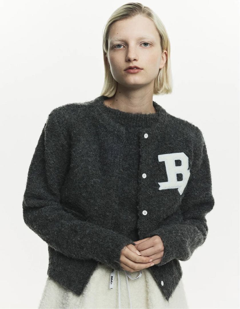 R　bibiy. STELLAR OPEN CARDIGAN グレー