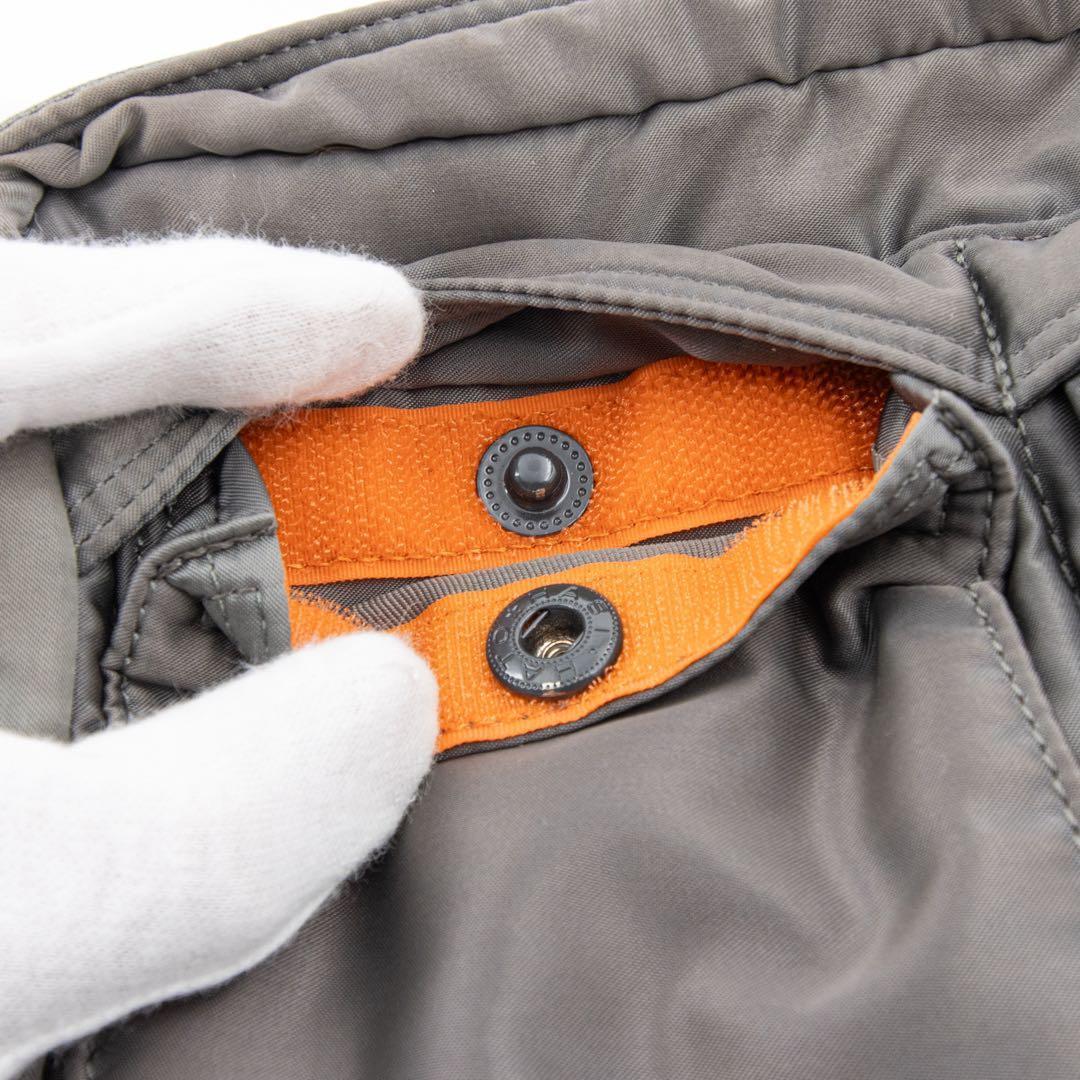 A039【美品】ポーター／タンカー　スリングバッグ　ショルダー　シルバーグレー