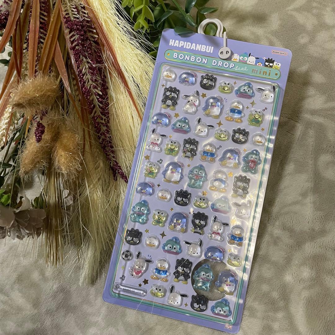 【正規品】ボンボンドロップシール　ミニ　ハピダン　クロミ　プリン　キティ　大
