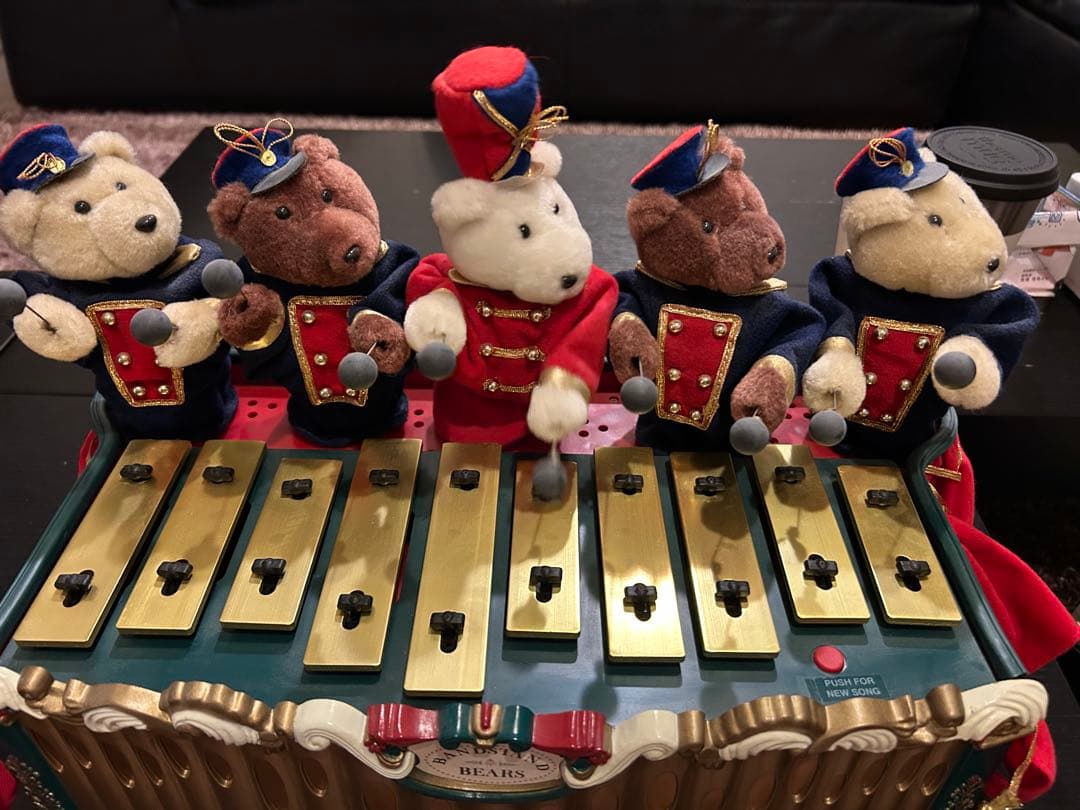 ♡ビンテージ♡サンリオ クマ 演奏付きシロフォン 鉄琴