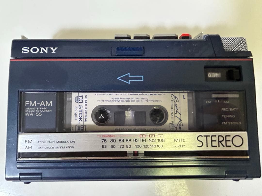 希少美品SONY WM-55 ステレオラジカセ