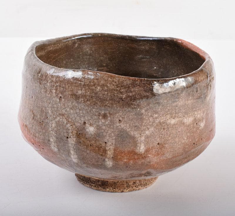 茶道具　楽吉左衛門　赤楽茶碗　共箱　D　R4165