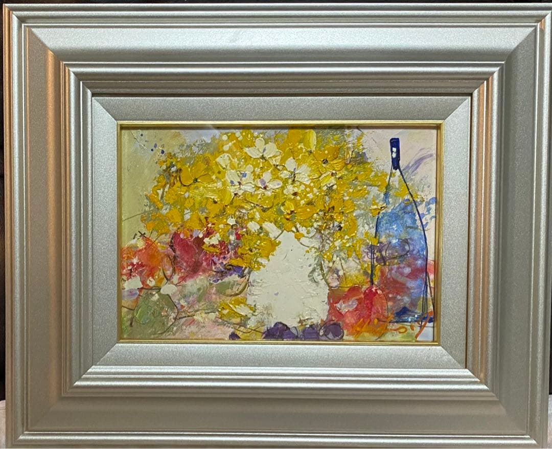 池田秀郎　油彩画 作者サインあり