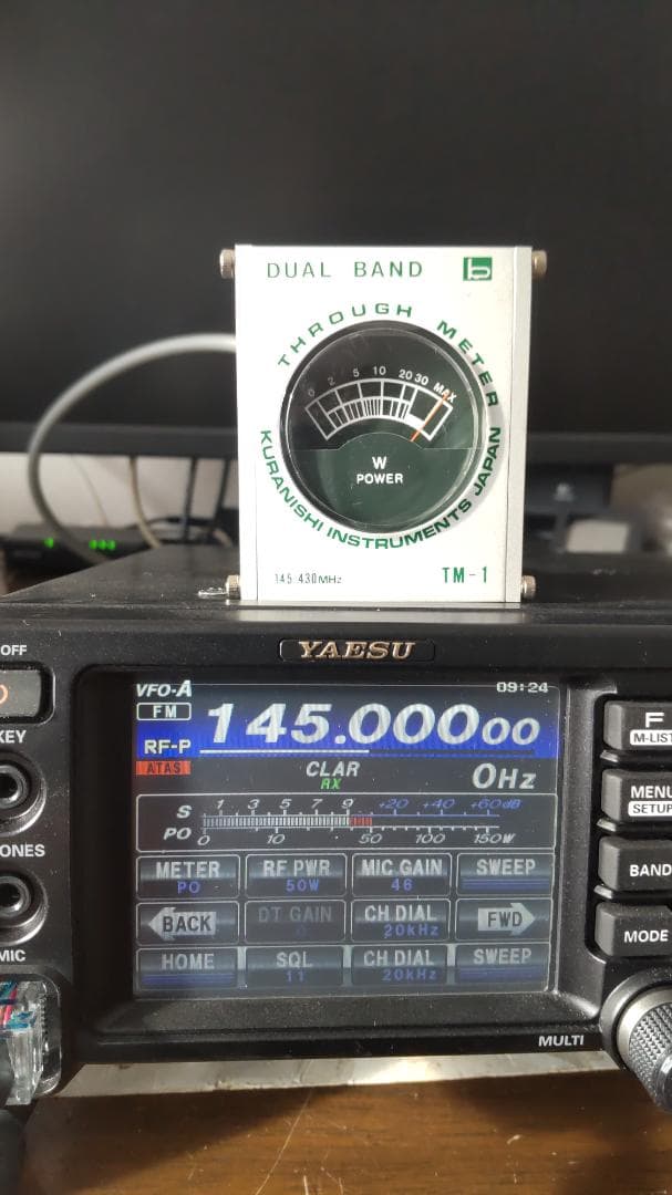 八重洲FT-991AM 50W 電源・STD マイク・SWR計　FT8ケーブル付