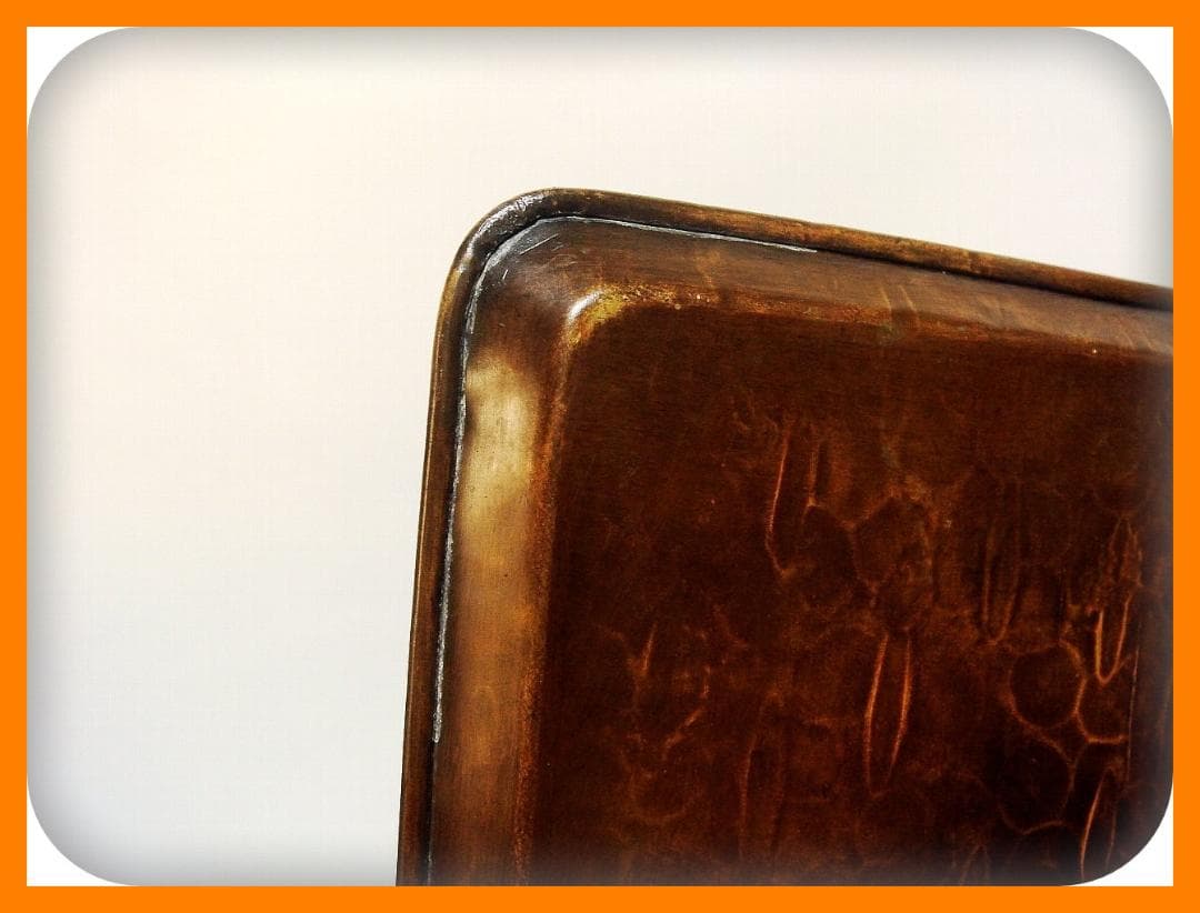 538『唐銅 盆 箱付き』　/骨董品 古美術 古玩 アンティーク