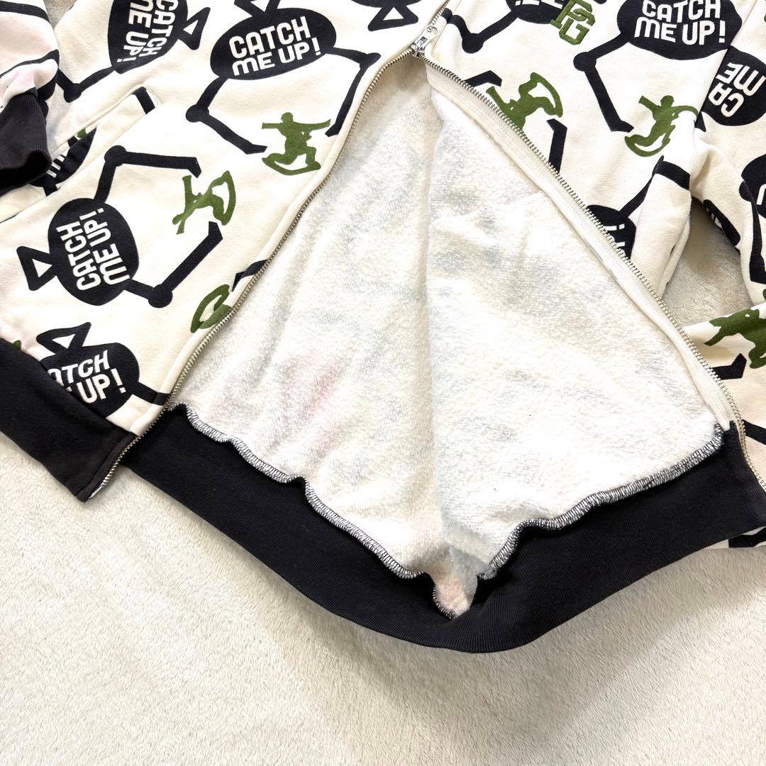 PEARLY GATES 総柄 裏起毛 ダブルジップ 日本製 ゴルフジャケットL