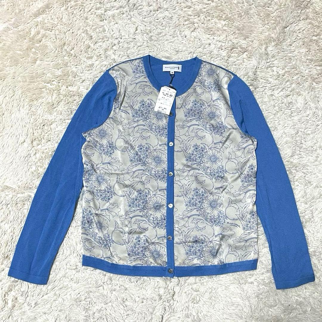 新品 定価4万 マッキントッシュロンドン ラインバイブリーコンビカーディガン