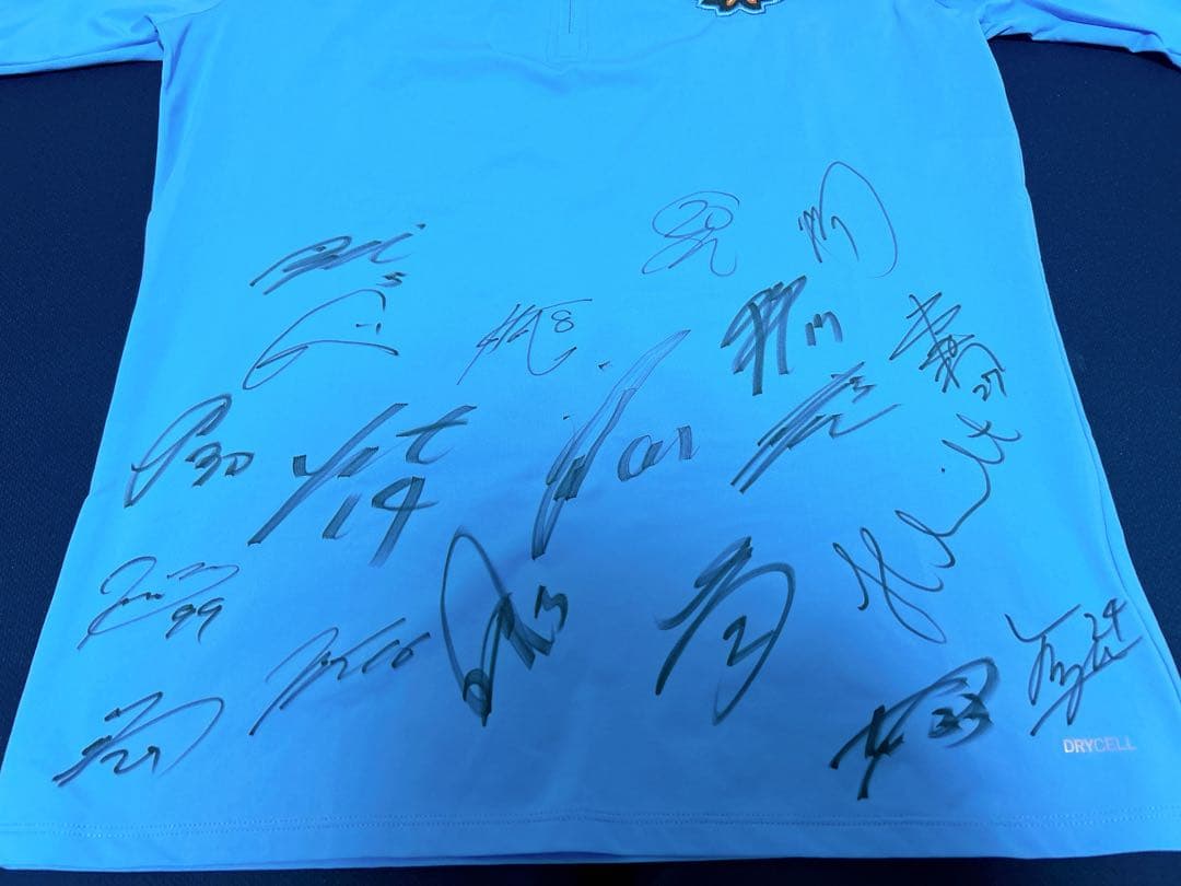 【安売り】川崎フロンターレトレーニングハーフジップトップ　選手サイン入り