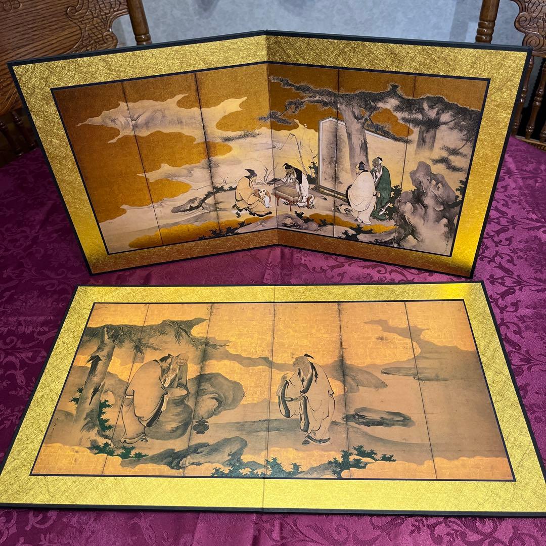 妙心寺 重要文化財 日本画 屏風 10隻 狩野山楽 海北友松 圓山応挙 レプリカ