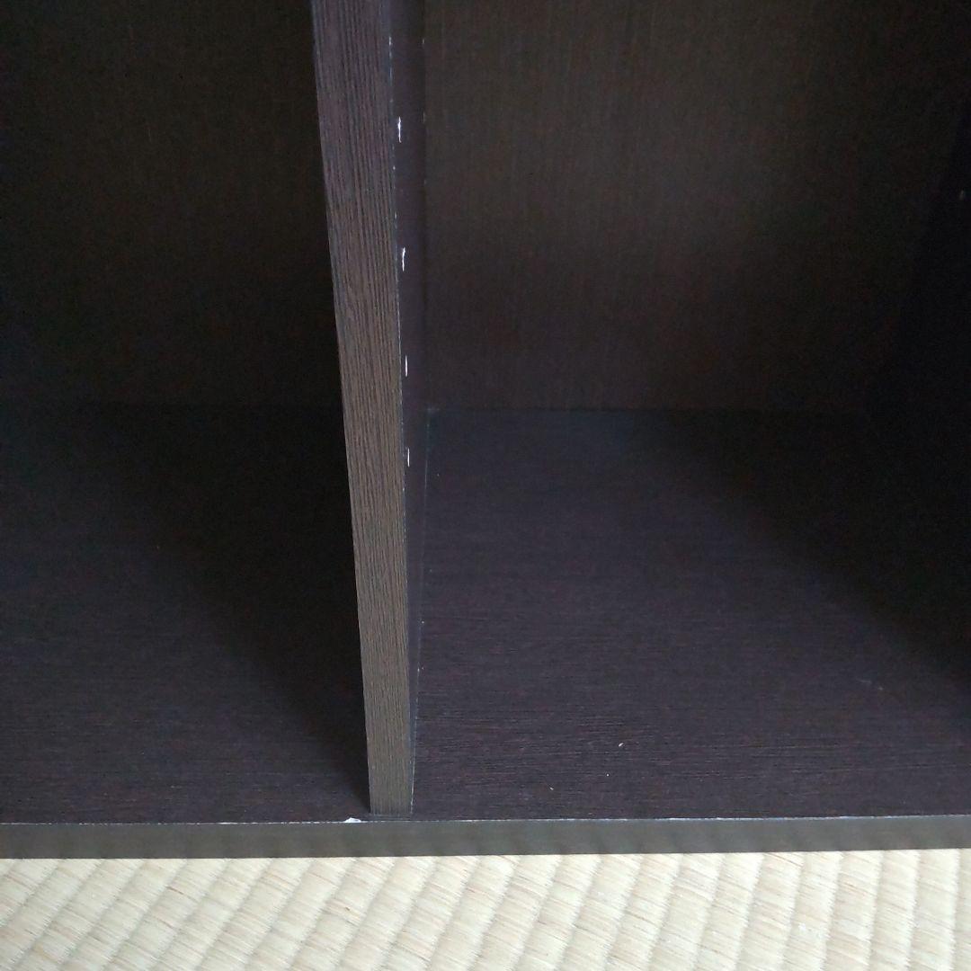 ニトリ 本棚 ダークブラウン 完成品 移動棚あり 高さ180cm