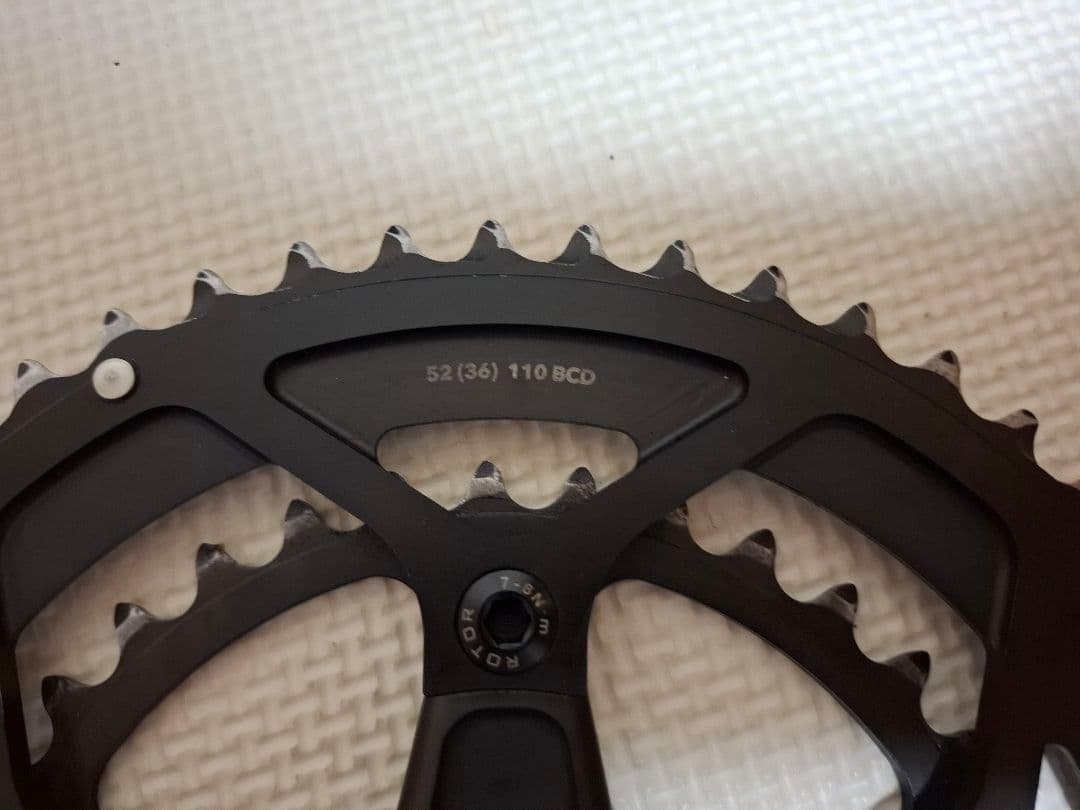 ローター3Dで　クランクセット52.36 11速対応