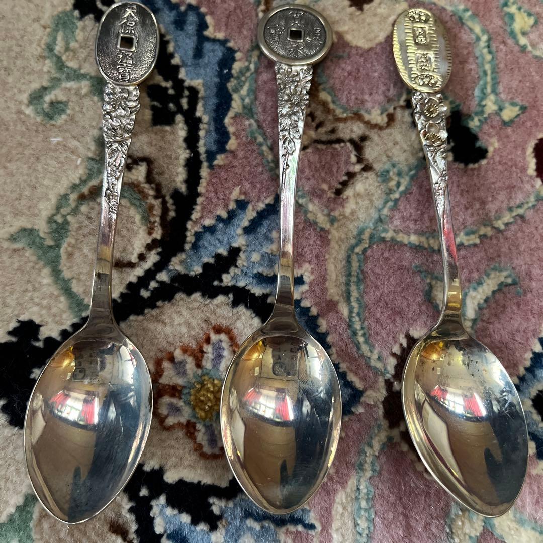 銀製デミタススプーン6本　日本製