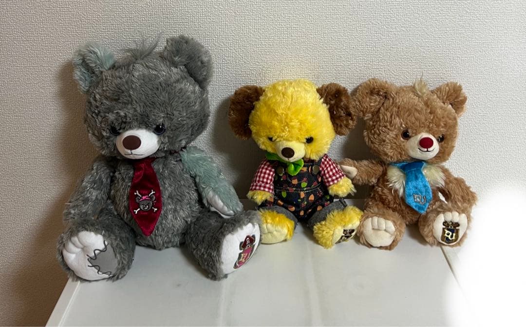 ユニベアシティのぬいぐるみセット（ソルト、ブラン、シロップ）