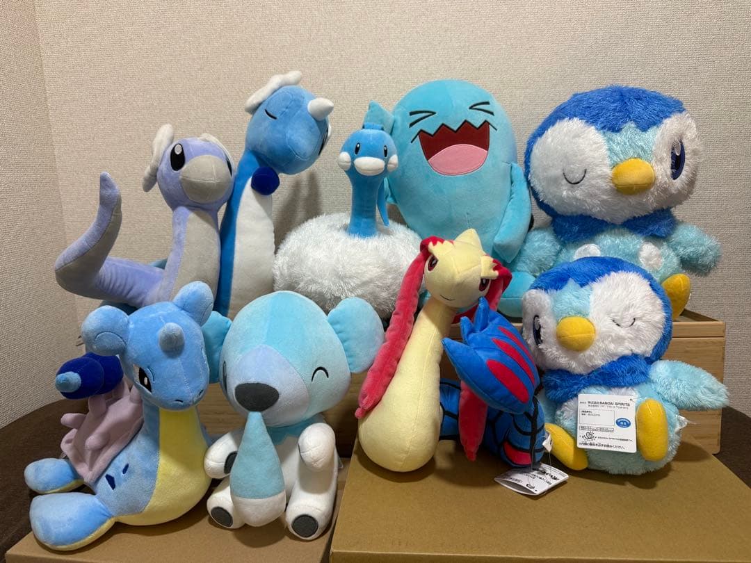 ポケモン ぬいぐるみ 9体セット　ポッチャマ（大）、ソーナンス（大）他