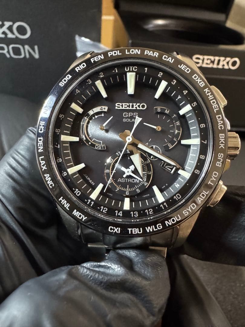 【美品】 SEIKO アストロン 【不動】