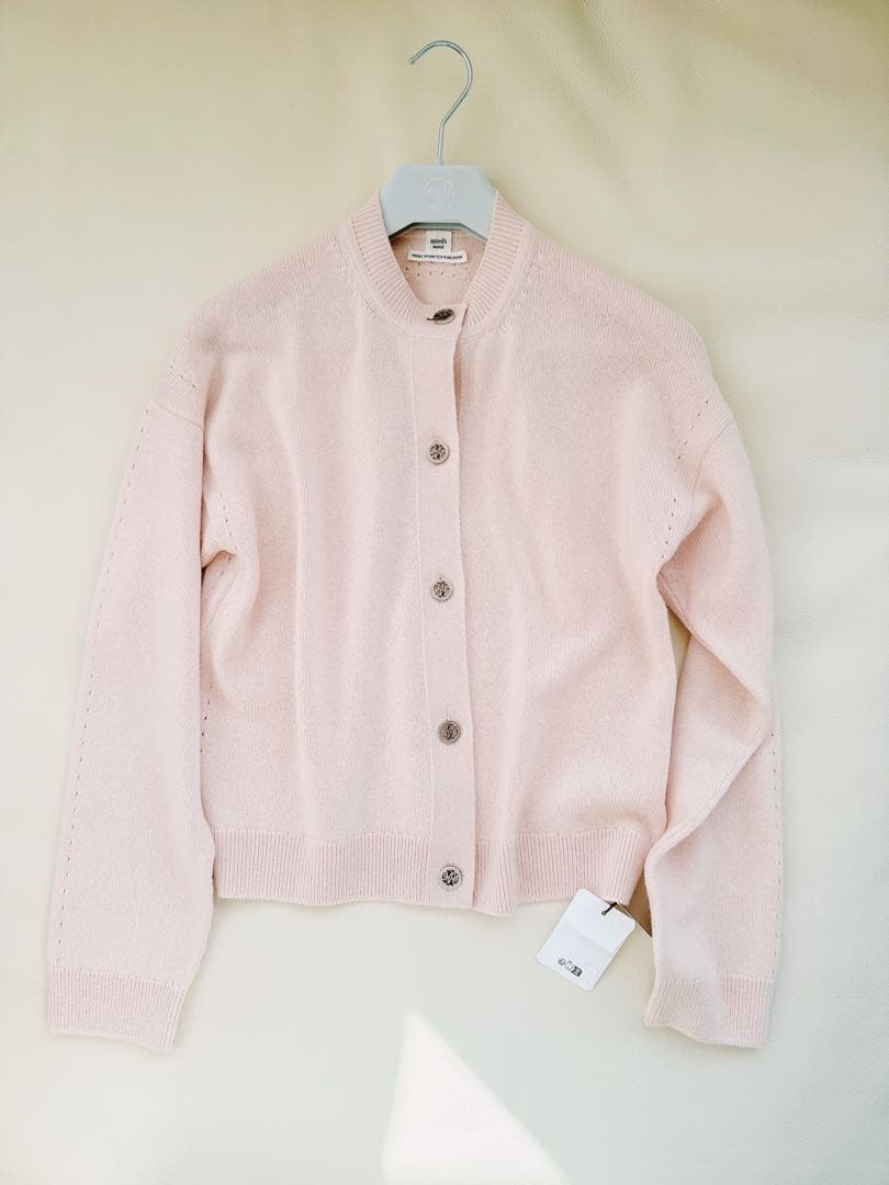 未使用エルメス34ロングスリーブカーディガン