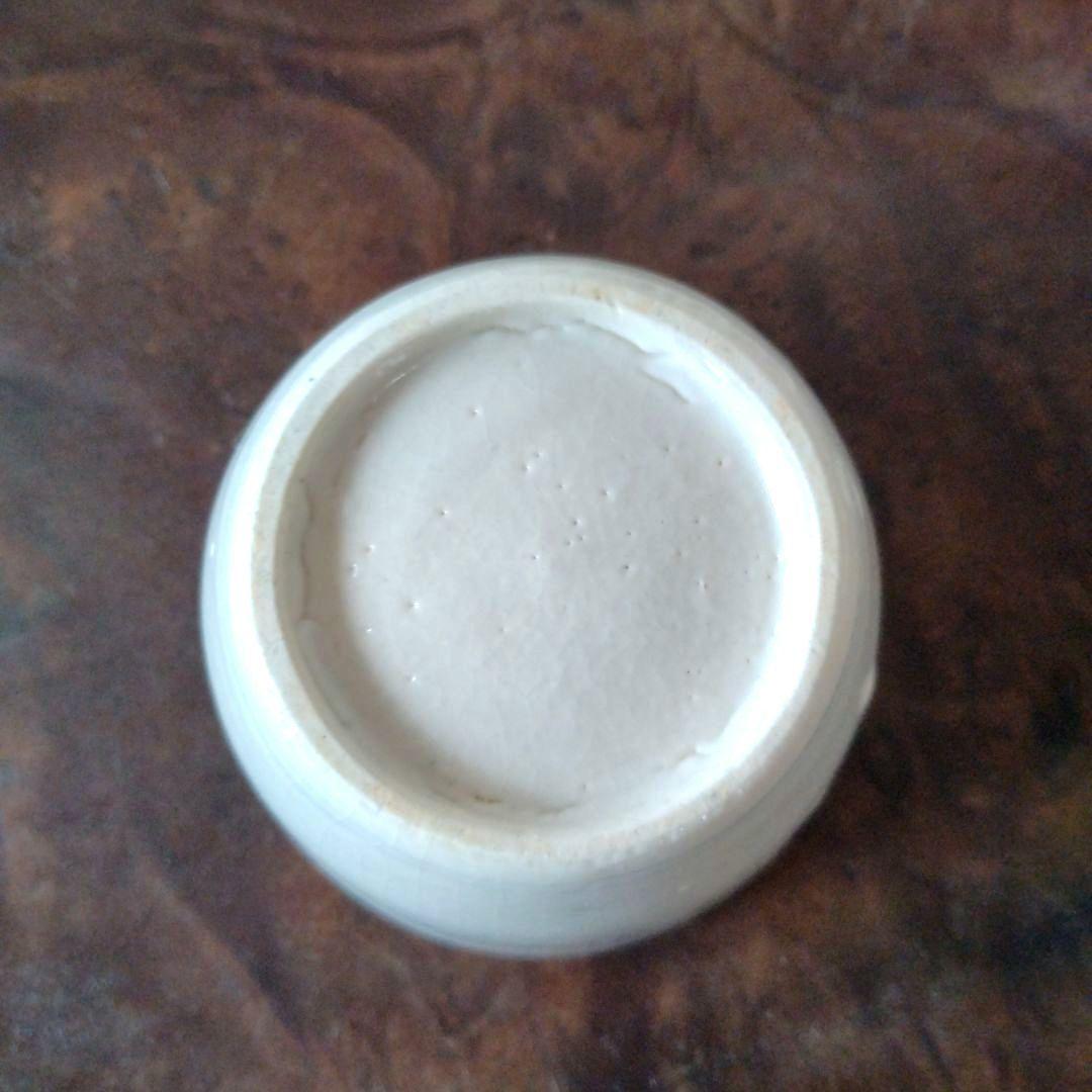 古伊万里白磁染付格子井桁文蕎麦猪口底上江戸時代