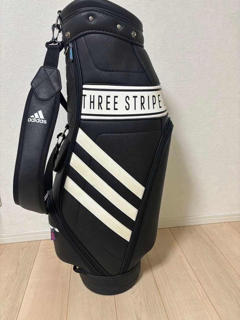 adidas THREE STRIPE ゴルフバッグ　キャディバッグ