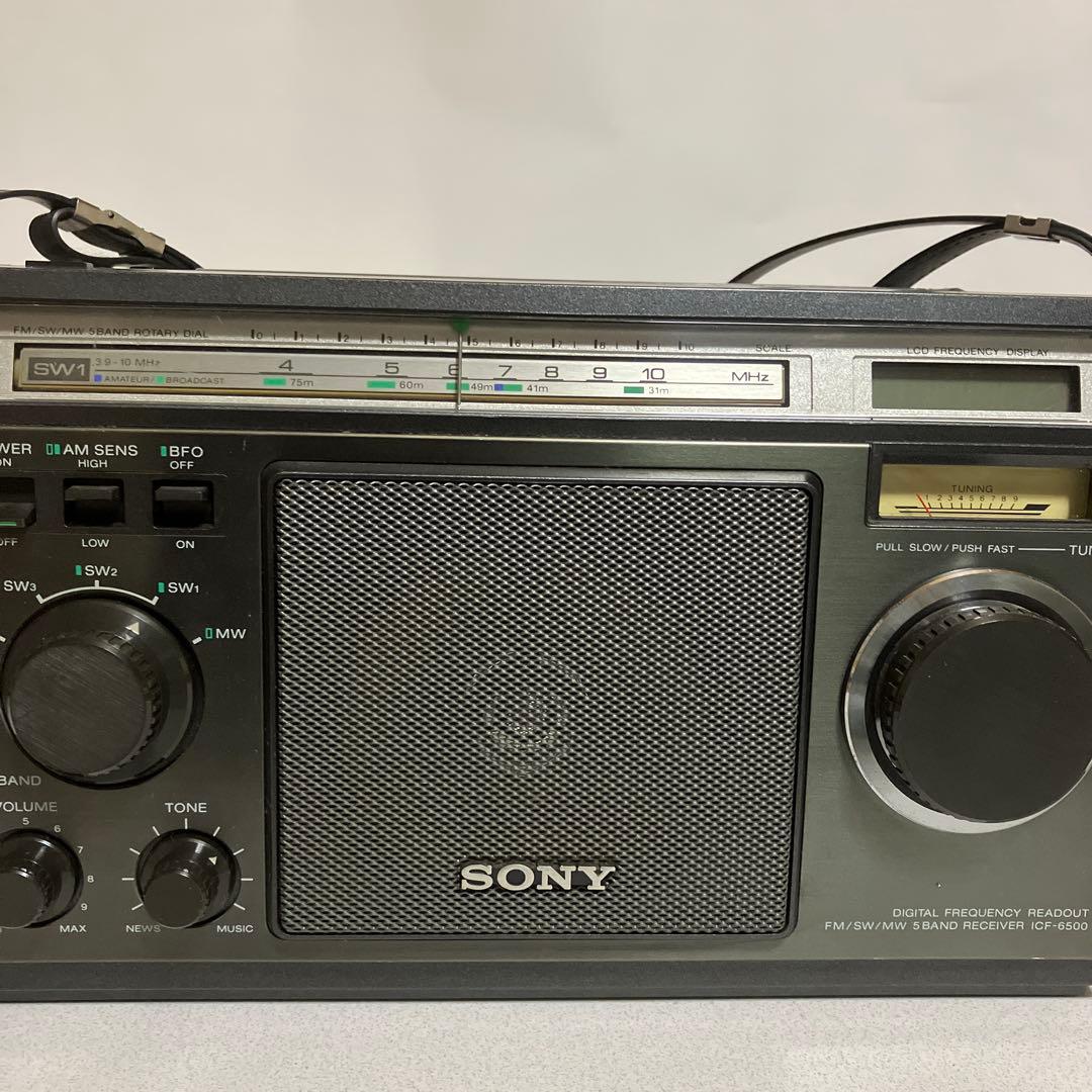 ソニー　ラジオ　ＩＣＦー６５００　　　完動品