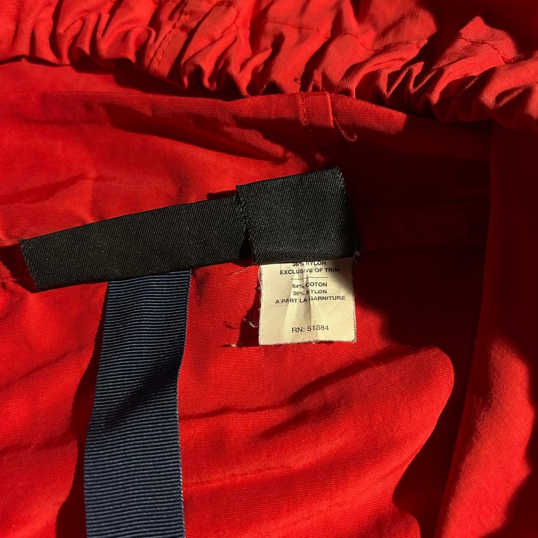 90s 雪なし patagonia バギーズプルオーバー アノラック 赤 USA