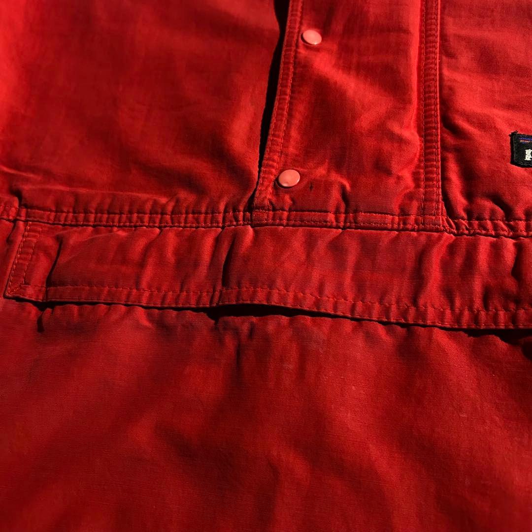 90s 雪なし patagonia バギーズプルオーバー アノラック 赤 USA