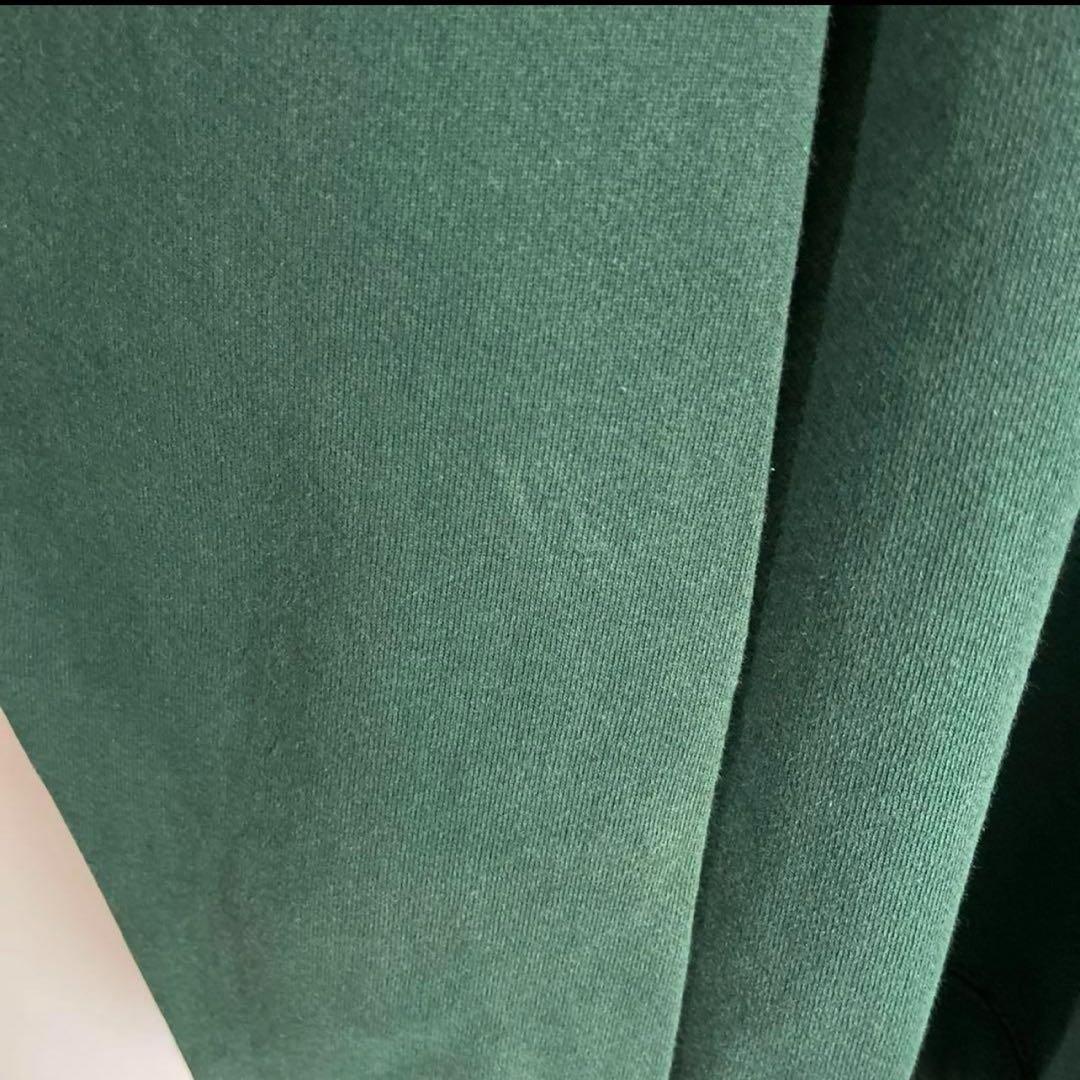 NIKE 銀タグ 90s アメリカ製 スウェット 刺繍ロゴ 1番人気 カーキ 緑