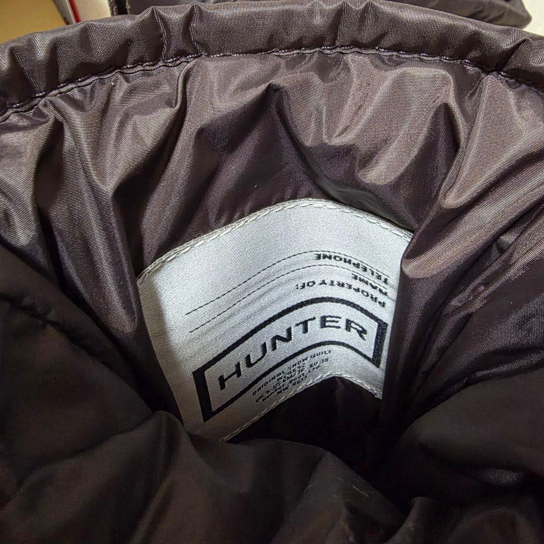 美品　HUNTER　☆UK5 スノーキルトブーツ 黒　ハンター 23.5 24