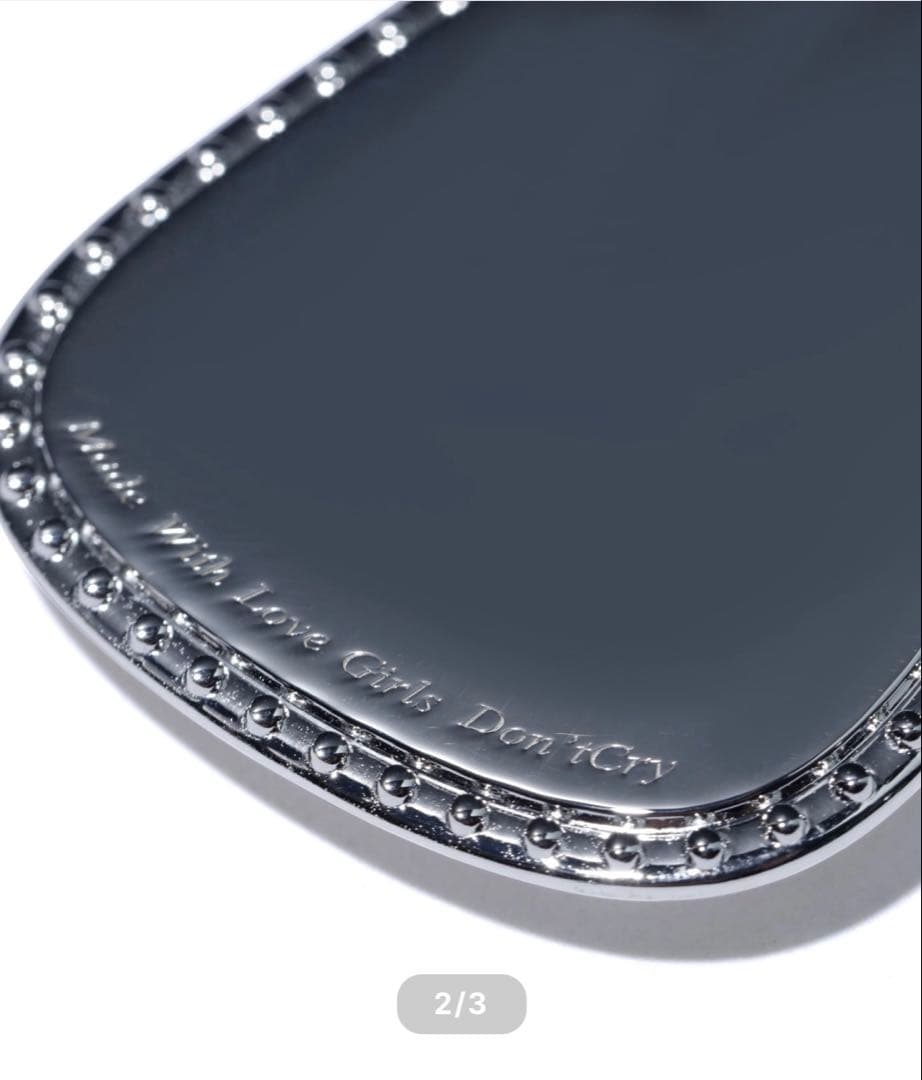 小物 Girls Don't Cry Key Ring Silver925