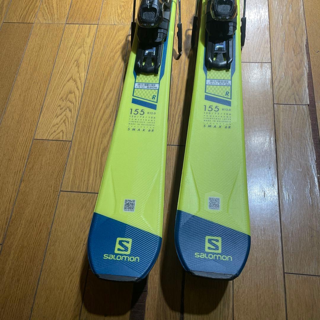 美品軽量salomonサロモンS/MAX6 155cm金具セット　初中級向け
