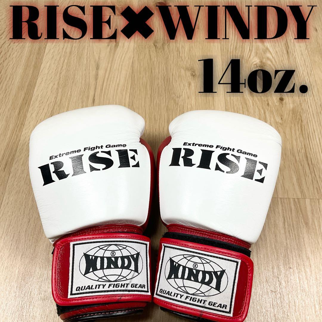 【状態良好】RISE公式 WINDY製 ボクシンググローブ 14oz. BGVH
