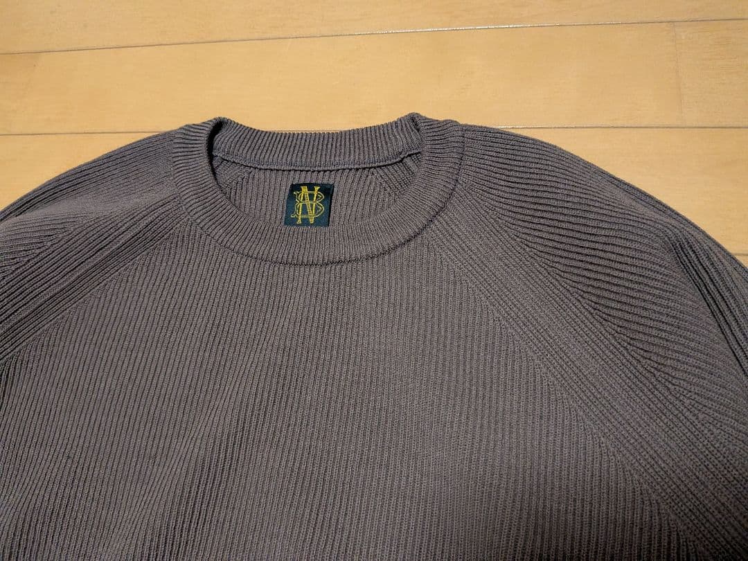 極美品バトナー HARD TWIST WOOL CREW NECK　検オーラリー