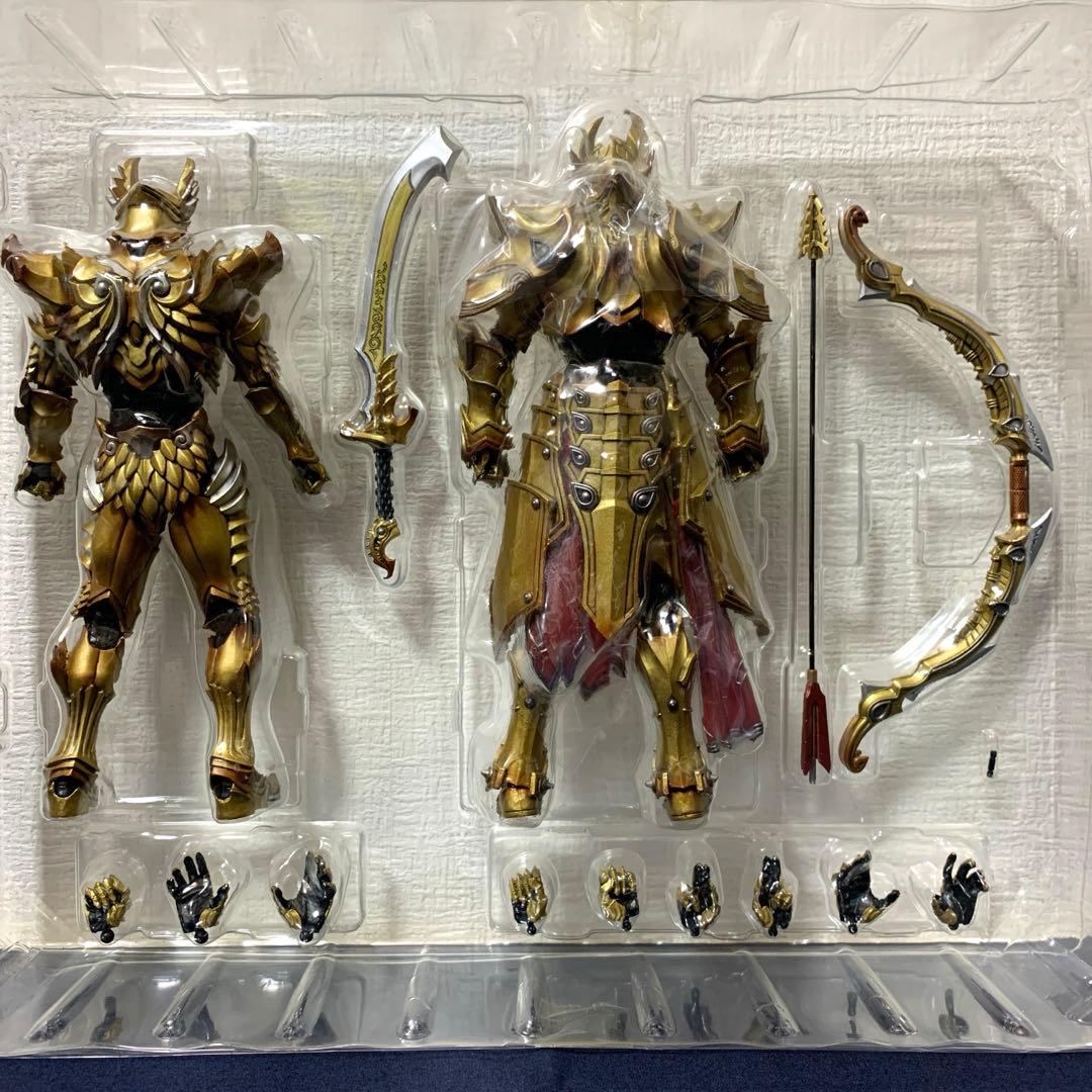 牙狼〈GARO〉魔戒可動 炎刃騎士ゼン&天弓騎士ガイ 金色Ver.セット
