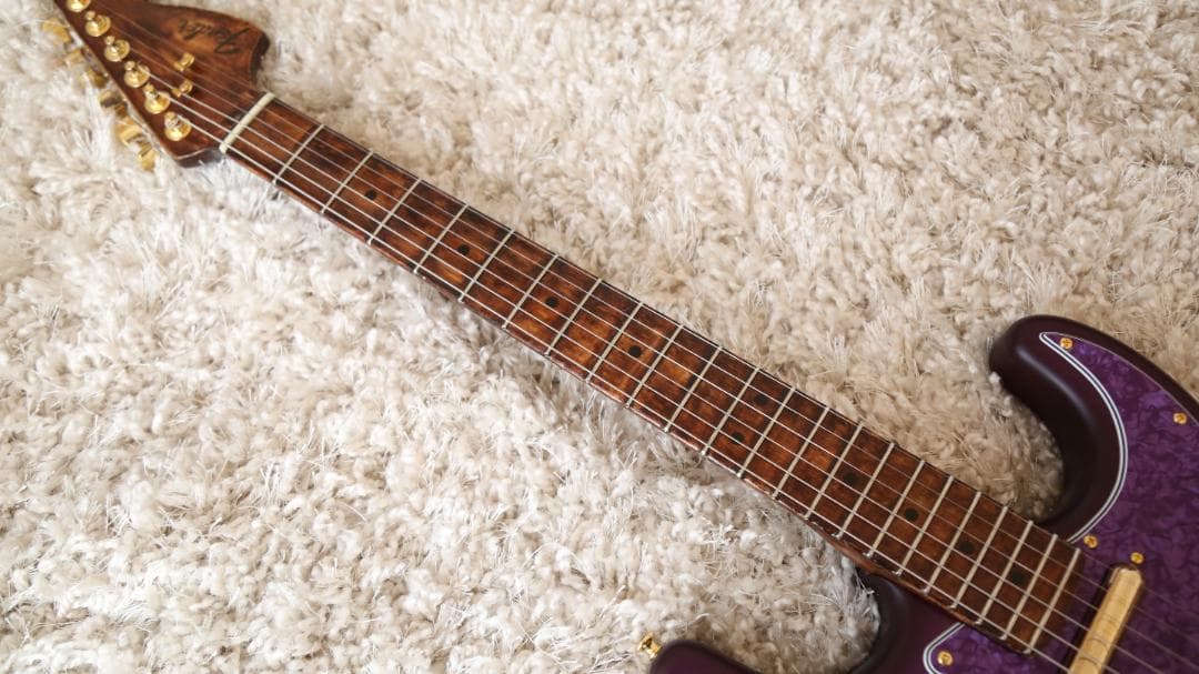 Warmoth パープルバースト　ストラト　Fender USA ネック