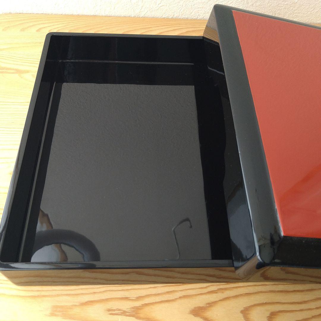 【最終価格】【新品未使用】目録箱 文箱 硯箱 朱塗