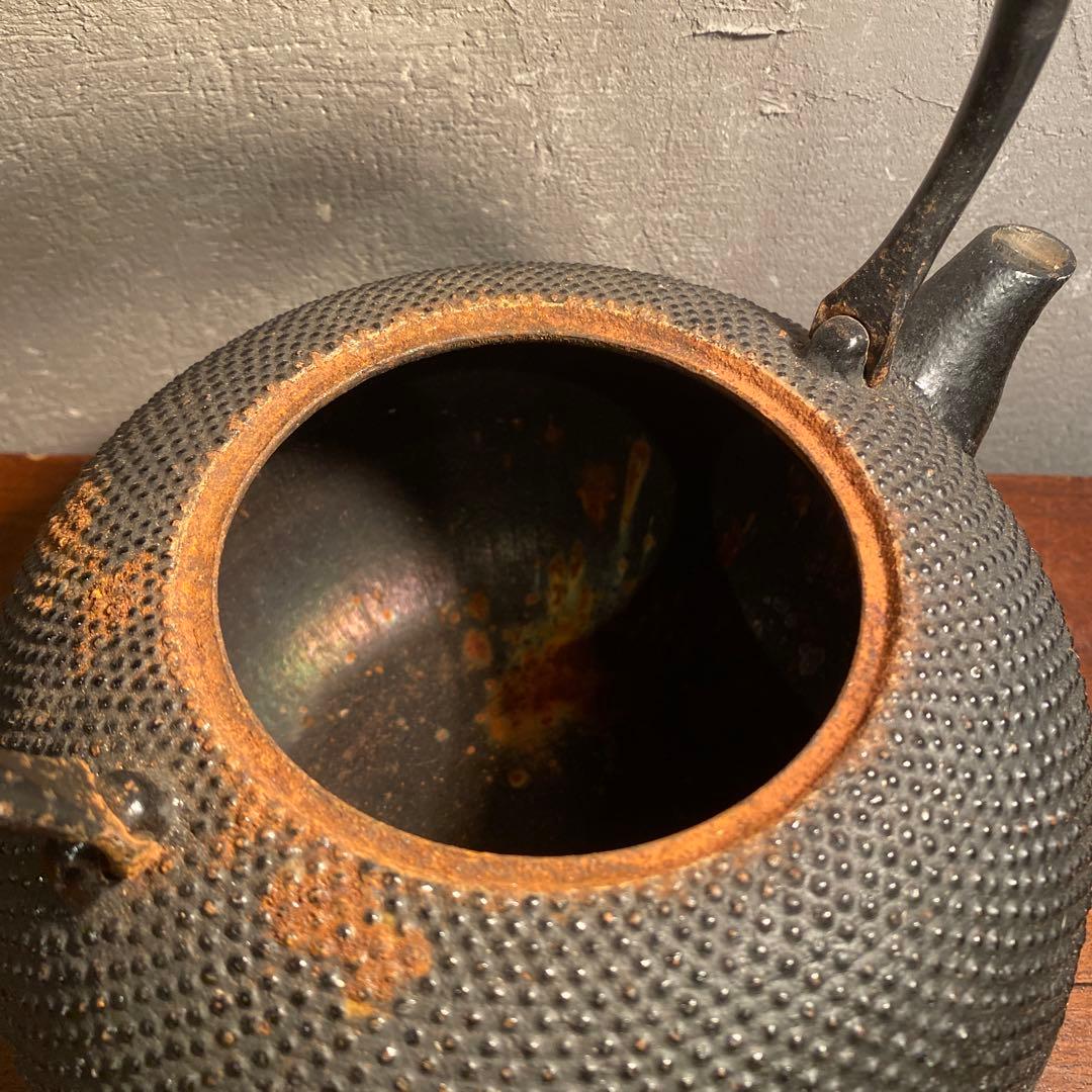 南部鉄器 鉄瓶 南部特製 アラレ ヤカン 古道具 昭和レトロ 古道具