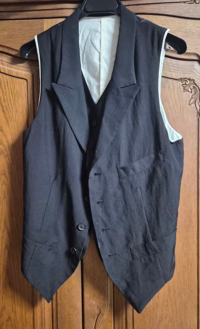 Yohji Yamamoto POUR HOMME 前二重ベスト ジレ