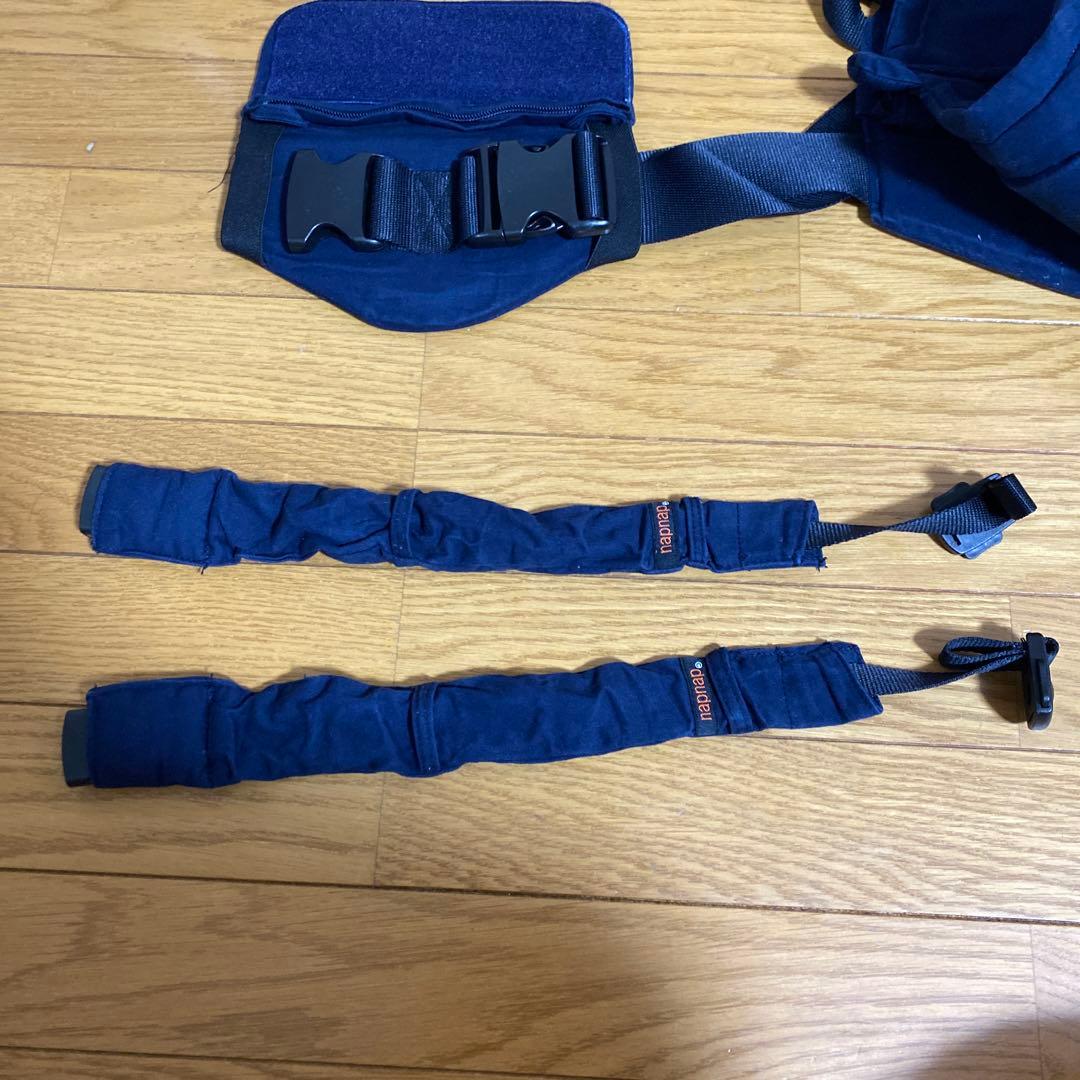 12/30まで値下げ【napnap】双子用抱っこ紐　ネイビー