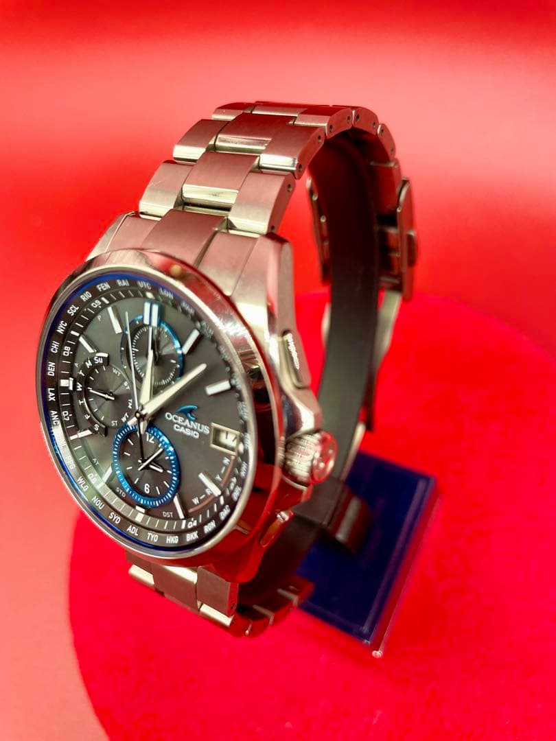 オシアナス　CASIO T2600 電波ソーラー　メンズ　腕時計